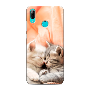 Силиконовый противоударный чехол на Huawei Y7 (2019) с принтом Котята Силиконовый противоударный чехол на Huawei Y7 (2019) с принтом Котята