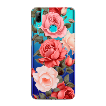 Силиконовый противоударный чехол на Huawei Y7 (2019) с принтом Розы Силиконовый противоударный чехол на Huawei Y7 (2019) с принтом Розы