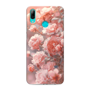 Силиконовый противоударный чехол на Huawei Y7 (2019) с принтом Розовые розы Силиконовый противоударный чехол на Huawei Y7 (2019) с принтом Розовые розы