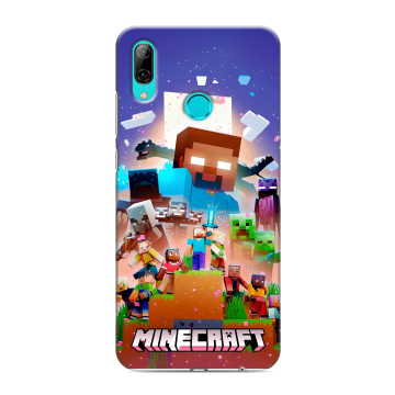 Силиконовый противоударный чехол на Huawei Y7 (2019) с принтом Майнкрафт Minecraft Силиконовый противоударный чехол на Huawei Y7 (2019) с принтом Майнкрафт Minecraft
