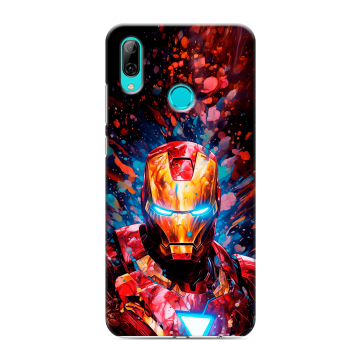 Силиконовый противоударный чехол на Huawei Y7 (2019) с принтом Железный человек Ironman Силиконовый противоударный чехол на Huawei Y7 (2019) с принтом Железный человек Ironman