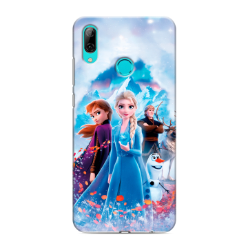 Силиконовый противоударный чехол на Huawei Y7 (2019) с принтом Холодное сердце Frozen
