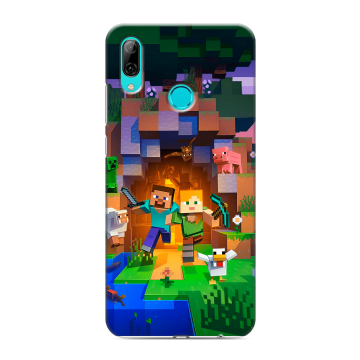 Силиконовый противоударный чехол на Huawei Y7 (2019) с принтом Майнкрафт Minecraft Силиконовый противоударный чехол на Huawei Y7 (2019) с принтом Майнкрафт Minecraft
