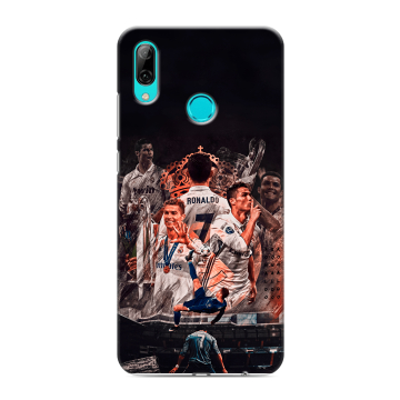 Силиконовый противоударный чехол на Huawei Y7 (2019) с принтом Реал Роналдо Real Ronaldo