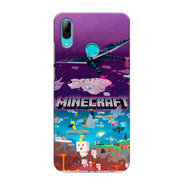 Силиконовый противоударный чехол на Huawei Y7 (2019) с принтом Майнкрафт Minecraft Силиконовый противоударный чехол на Huawei Y7 (2019) с принтом Майнкрафт Minecraft