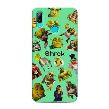 Силиконовый противоударный чехол на Huawei Y7 (2019) с принтом Шрек Shrek