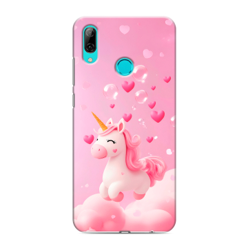 Силиконовый противоударный чехол на Huawei Y7 (2019) с принтом Единорог Силиконовый противоударный чехол на Huawei Y7 (2019) с принтом Единорог