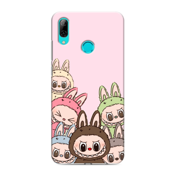 Силиконовый противоударный чехол на Huawei Y7 (2019) с принтом Лабубу