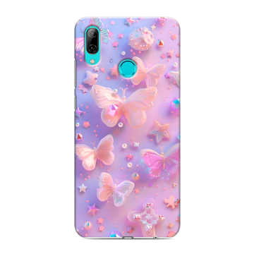 Силиконовый противоударный чехол на Huawei Y7 (2019) с принтом Бабочки