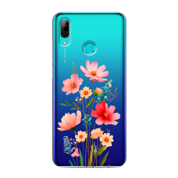 Силиконовый противоударный чехол на Huawei Y7 (2019) с принтом Цветы
