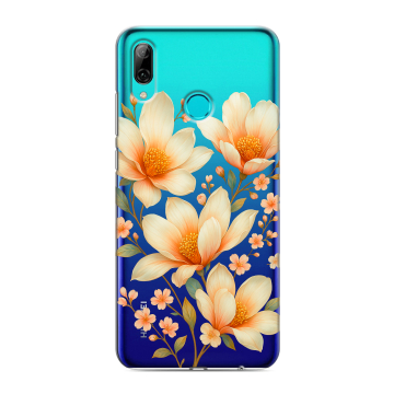 Силиконовый противоударный чехол на Huawei Y7 (2019) с принтом Цветы