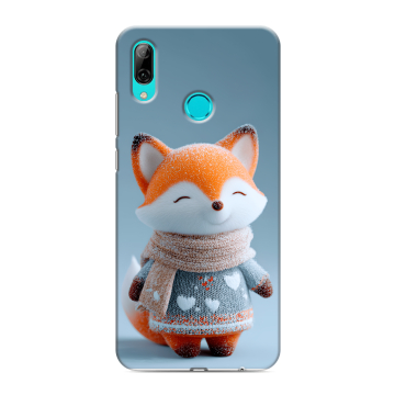 Силиконовый противоударный чехол на Huawei Y7 (2019) с принтом Лиса