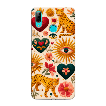 Силиконовый противоударный чехол на Huawei Y7 (2019) с принтом Модный принт
