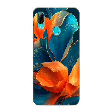 Силиконовый противоударный чехол на Huawei Y7 (2019) с принтом Цветы
