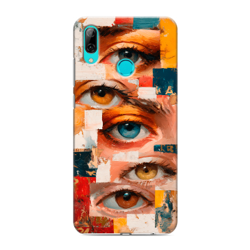 Силиконовый противоударный чехол на Huawei Y7 (2019) с принтом Модный принт