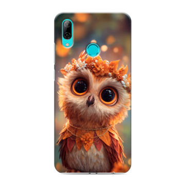 Силиконовый противоударный чехол на Huawei Y7 (2019) с принтом Милая сова