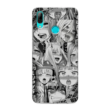 Силиконовый противоударный чехол на Huawei Y7 (2019) с принтом Ahegao Ахегао Аниме