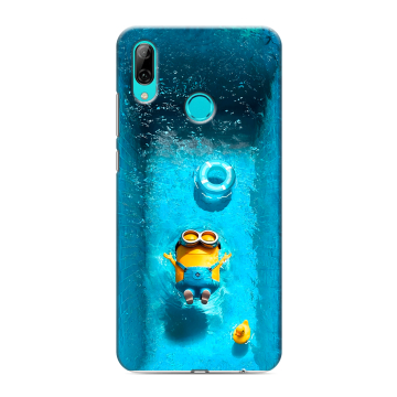 Силиконовый противоударный чехол на Huawei Y7 (2019) с принтом Миньоны Силиконовый противоударный чехол на Huawei Y7 (2019) с принтом Миньоны
