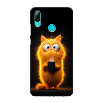 Силиконовый противоударный чехол на Huawei Y7 (2019) с принтом Смешной кот Силиконовый противоударный чехол на Huawei Y7 (2019) с принтом Смешной кот