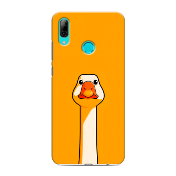 Силиконовый противоударный чехол на Huawei Y7 (2019) с принтом Смешная утка