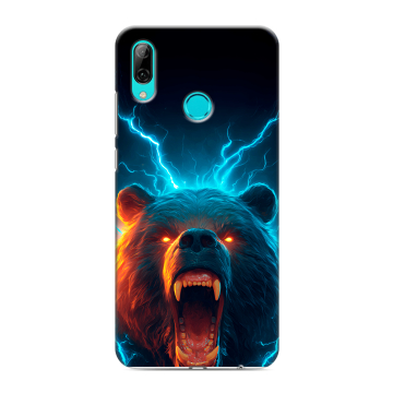 Силиконовый противоударный чехол на Huawei Y7 (2019) с принтом Медведь