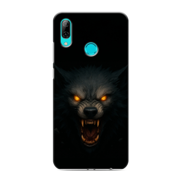 Силиконовый противоударный чехол на Huawei Y7 (2019) с принтом Волк