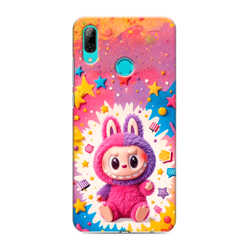 Силиконовый противоударный чехол на Huawei Y7 (2019) с принтом Labubu Лабубу