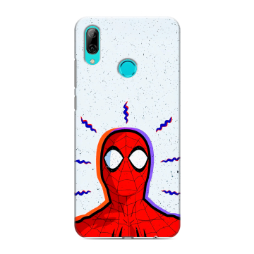 Силиконовый противоударный чехол на Huawei Y7 (2019) с принтом Spiderman Человек паук