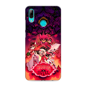 Силиконовый противоударный чехол на Huawei Y7 (2019) с принтом Hazbin Hotel Отель Хазбин