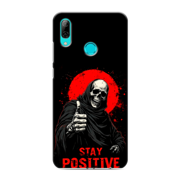 Силиконовый противоударный чехол на Huawei Y7 (2019) с принтом смешной скелет