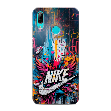 Силиконовый противоударный чехол на Huawei Y7 (2019) с принтом Nike Найк Силиконовый противоударный чехол на Huawei Y7 (2019) с принтом Nike Найк