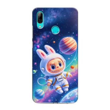 Силиконовый противоударный чехол на Huawei Y7 (2019) с принтом Labubu Лабубу Силиконовый противоударный чехол на Huawei Y7 (2019) с принтом Labubu Лабубу