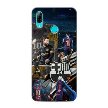 Силиконовый противоударный чехол на Huawei Y7 (2019) с принтом Messi Barcelona Силиконовый противоударный чехол на Huawei Y7 (2019) с принтом Messi Barcelona