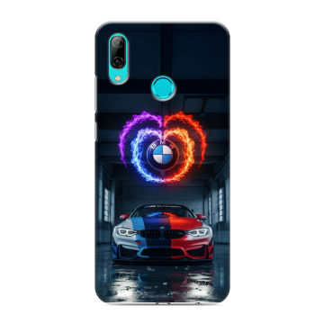 Силиконовый противоударный чехол на Huawei Y7 (2019) с принтом BMW БМВ Силиконовый противоударный чехол на Huawei Y7 (2019) с принтом BMW БМВ