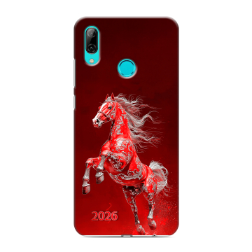 Силиконовый противоударный чехол на Huawei Y7 (2019) с принтом Новый год