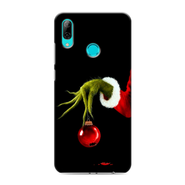 Силиконовый противоударный чехол на Huawei Y7 (2019) с принтом Новый год Гринч