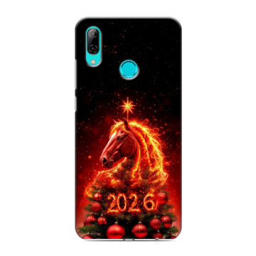 Силиконовый противоударный чехол на Huawei Y7 (2019) с принтом Новый год