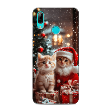 Силиконовый противоударный чехол на Huawei Y7 (2019) с принтом Новый год