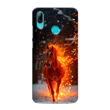 Силиконовый противоударный чехол на Huawei Y7 (2019) с принтом Новый год