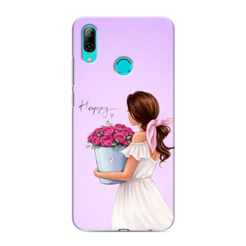 Силиконовый противоударный чехол на Huawei Y7 (2019) с принтом женский Силиконовый противоударный чехол на Huawei Y7 (2019) с принтом женский