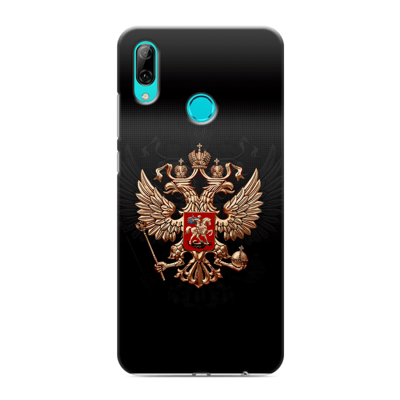 Пластиковый чехол на Huawei Y7 (2019) с принтом Герб России Пластиковый чехол на Huawei Y7 (2019) с принтом Герб России