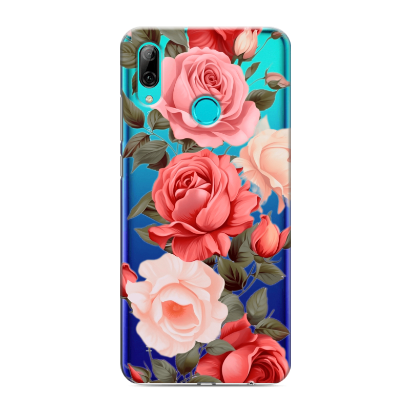 Пластиковый чехол на Huawei Y7 (2019) с принтом Розы Пластиковый чехол на Huawei Y7 (2019) с принтом Розы