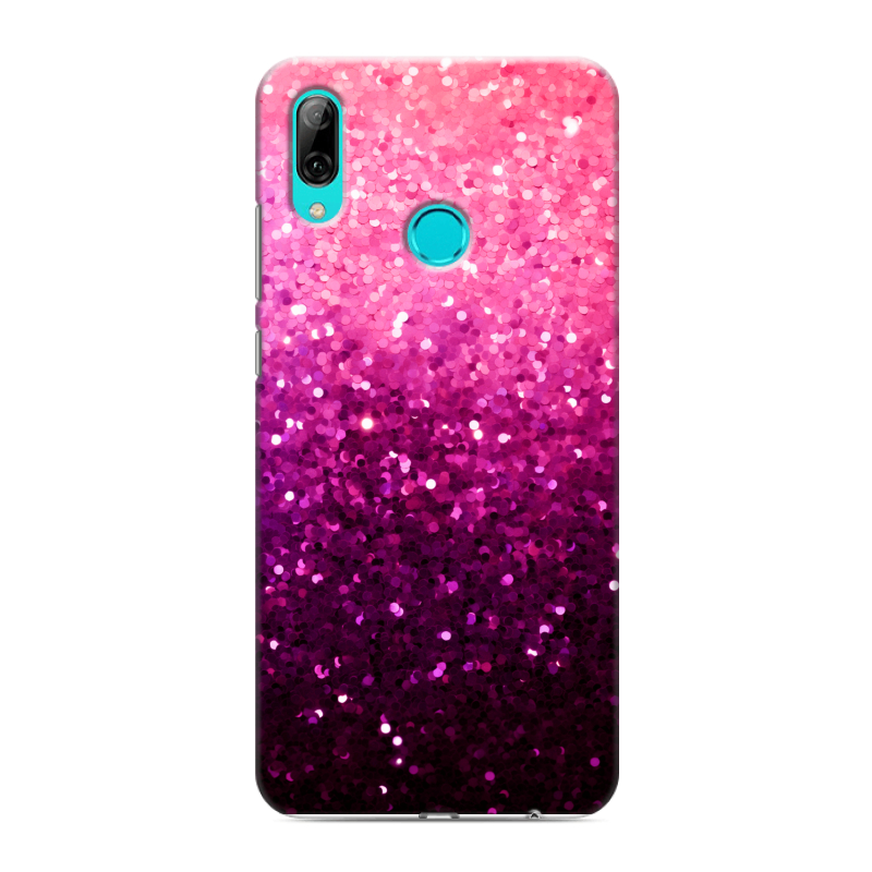 Силиконовый противоударный чехол на Huawei Y7 (2019) с принтом Блестки Силиконовый противоударный чехол на Huawei Y7 (2019) с принтом Блестки