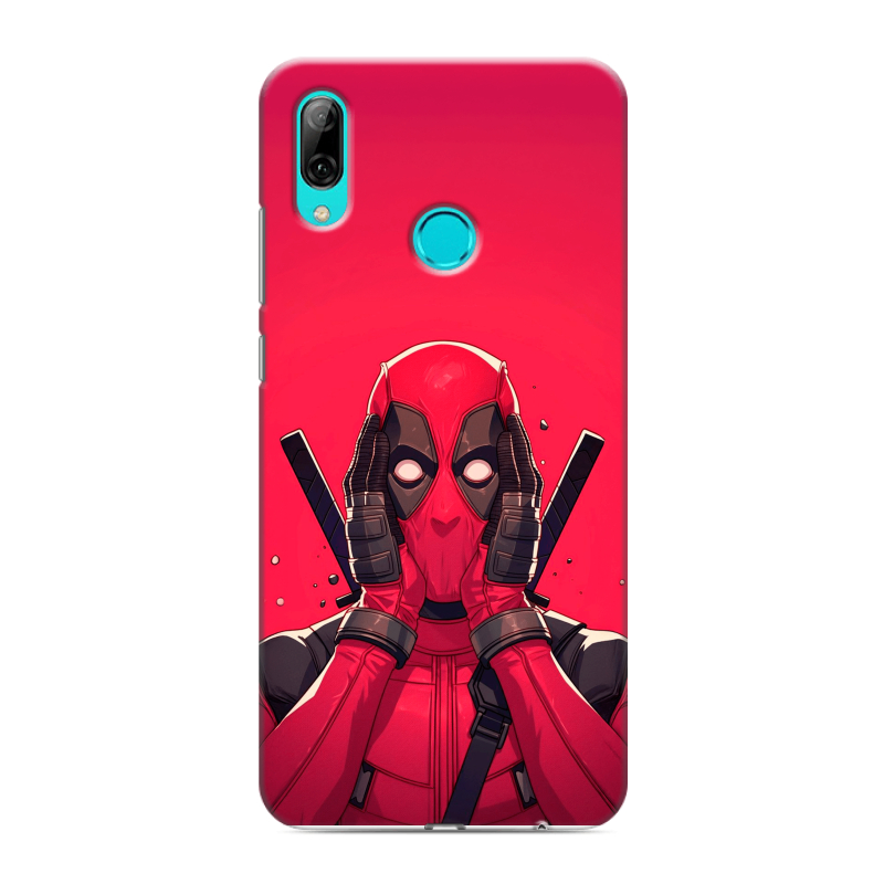 Силиконовый противоударный чехол на Huawei Y7 (2019) с принтом Дедпул Deadpool Силиконовый противоударный чехол на Huawei Y7 (2019) с принтом Дедпул Deadpool