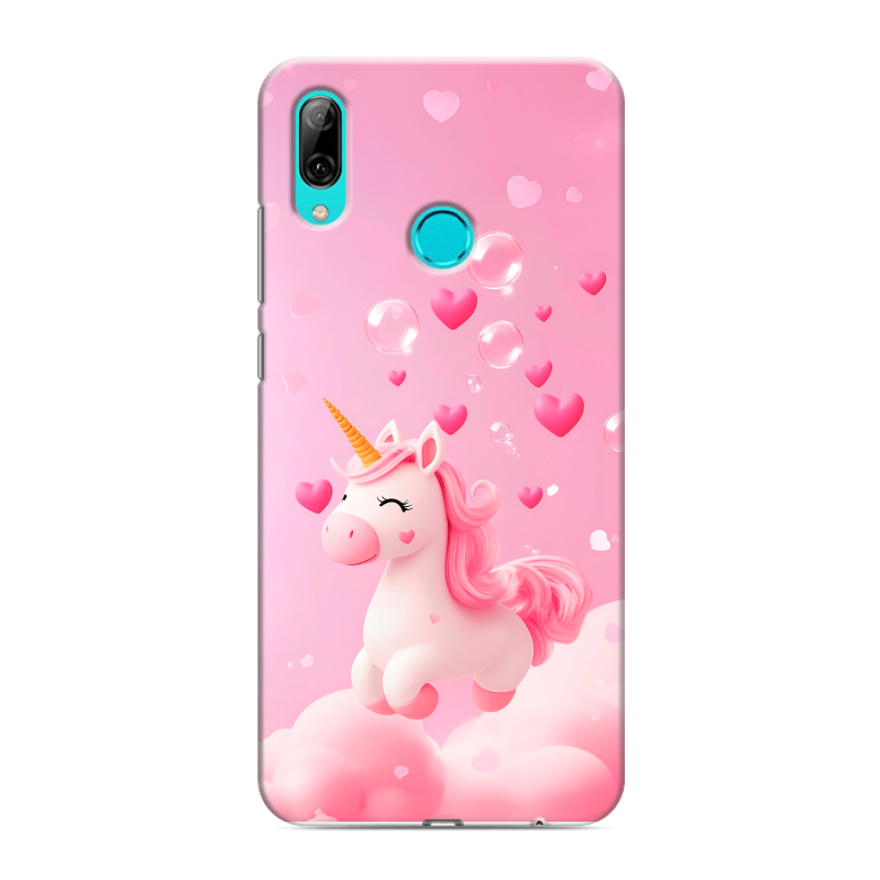 Пластиковый чехол на Huawei Y7 (2019) с принтом Единорог Пластиковый чехол на Huawei Y7 (2019) с принтом Единорог