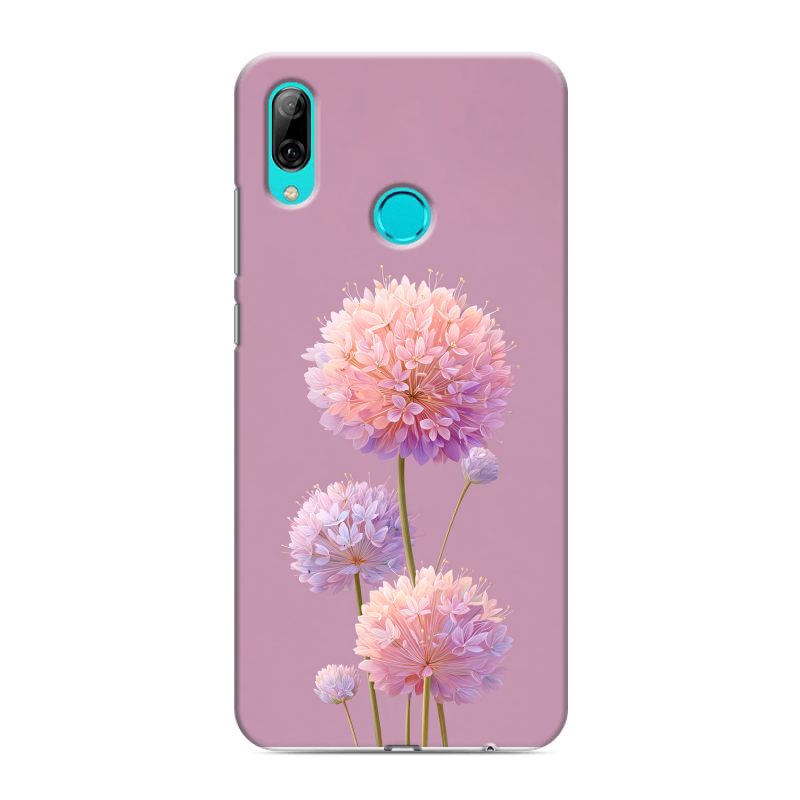 Силиконовый противоударный чехол на Huawei Y7 (2019) с принтом Цветы Силиконовый противоударный чехол на Huawei Y7 (2019) с принтом Цветы