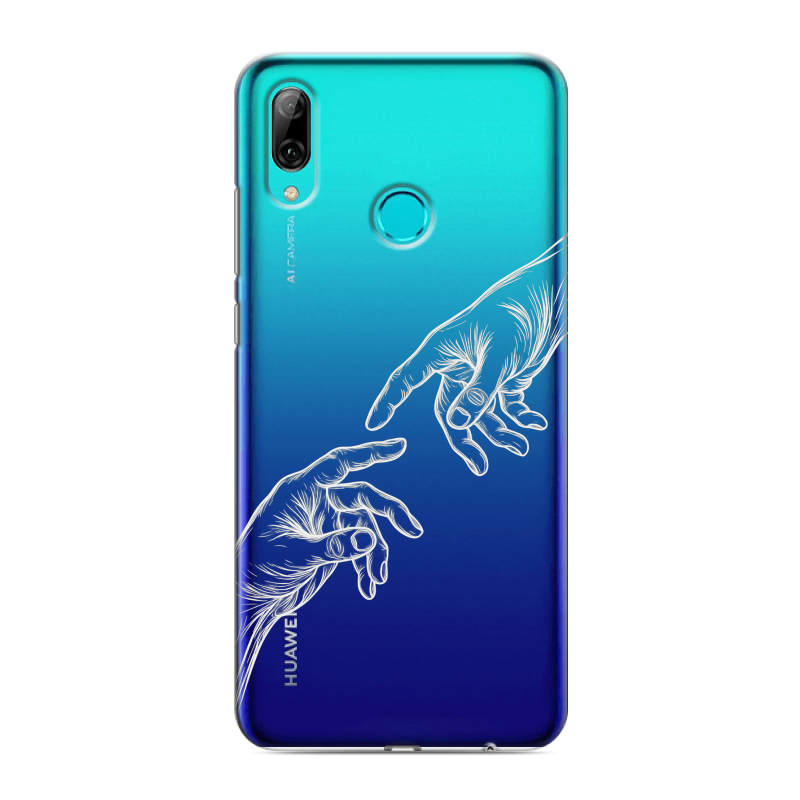 Силиконовый противоударный чехол на Huawei Y7 (2019) с принтом Сотворение мира Силиконовый противоударный чехол на Huawei Y7 (2019) с принтом Сотворение мира