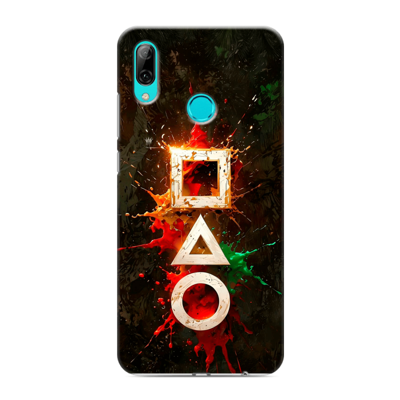 Силиконовый противоударный чехол на Huawei Y7 (2019) с принтом Squid Game Игра кальмара Силиконовый противоударный чехол на Huawei Y7 (2019) с принтом Squid Game Игра кальмара