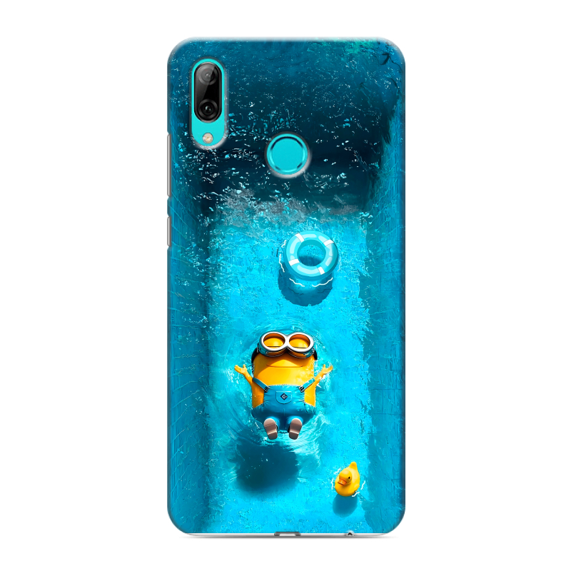 Силиконовый противоударный чехол на Huawei Y7 (2019) с принтом Миньоны Силиконовый противоударный чехол на Huawei Y7 (2019) с принтом Миньоны