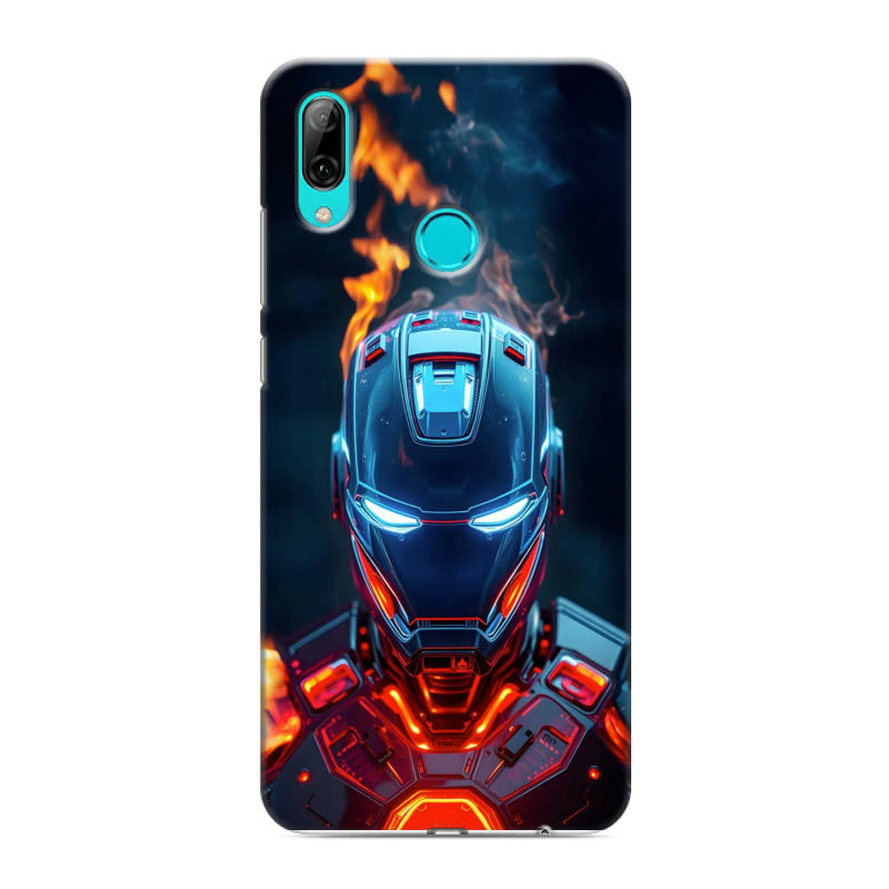 Силиконовый противоударный чехол на Huawei Y7 (2019) с принтом IronMan Железный человек Силиконовый противоударный чехол на Huawei Y7 (2019) с принтом IronMan Железный человек